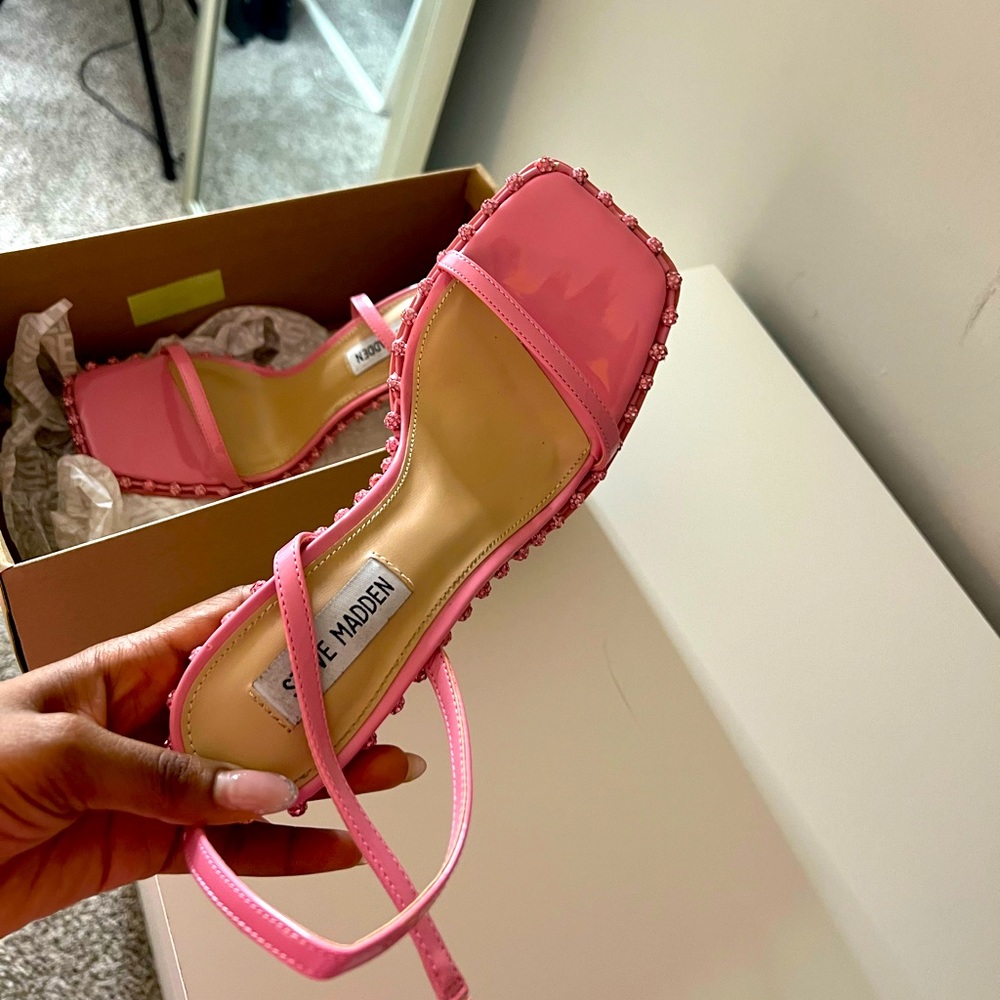 Heels pink steeve madden